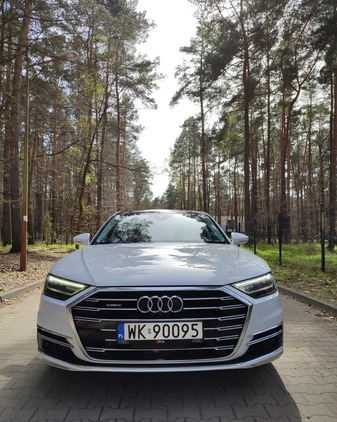 Audi A8 cena 210000 przebieg: 97000, rok produkcji 2019 z Warszawa małe 667